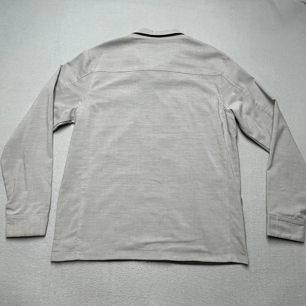 Travis Mathew Santiago Mens Full Zip Jacket Light Gray Reversible Golf Casual‎ L